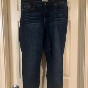 Molly & Isadora Dark Wash Girlfriend Jeans Size 14W